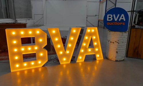 BVA evenementen in lichtletters